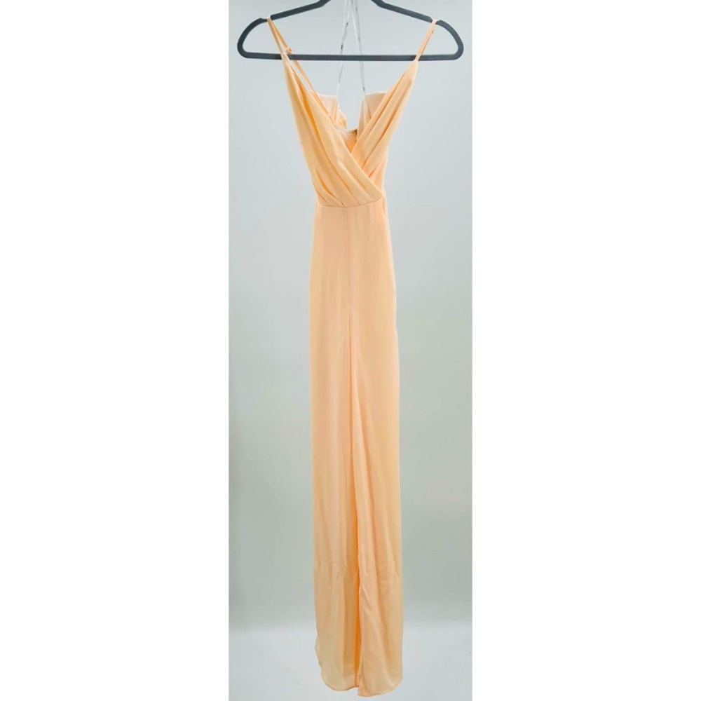 Lulu’s peach lined jumpsuit